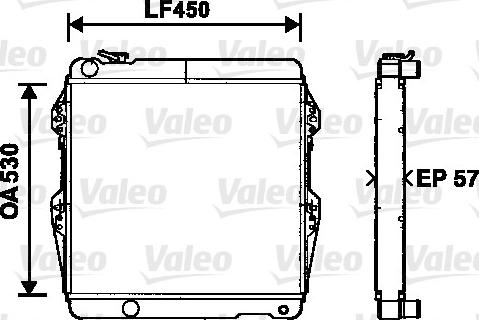 Valeo 734515 - Радіатор, охолодження двигуна autocars.com.ua