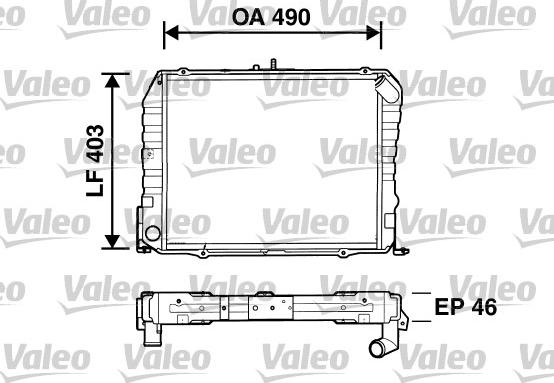 Valeo 734535 - Радіатор, охолодження двигуна autocars.com.ua