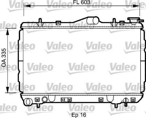 Valeo 734587 - Радиатор, охлаждение двигателя autodnr.net