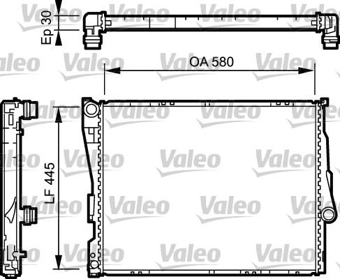 Valeo 734589 - Радіатор, охолодження двигуна autocars.com.ua