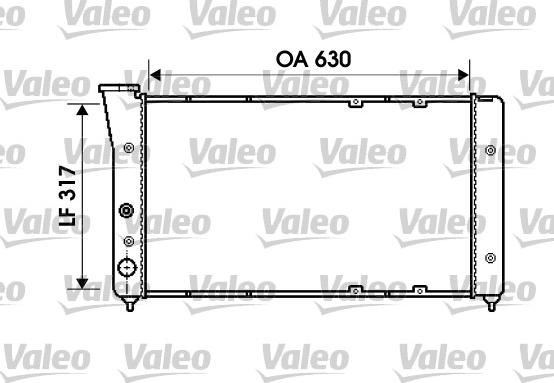 Valeo 734606 - Радіатор, охолодження двигуна autocars.com.ua