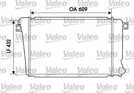 VALEO 734614 - Радіатор, охолодження двигуна autocars.com.ua