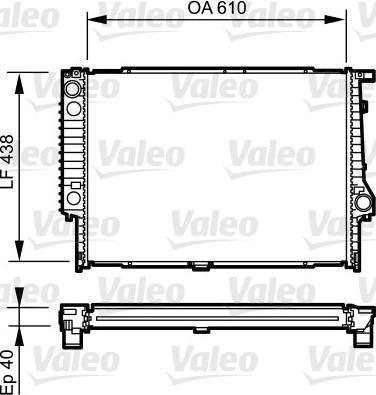 Valeo 734615 - Радиатор, охлаждение двигателя autodnr.net