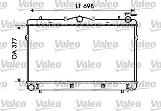 Valeo 734658 - Радіатор, охолодження двигуна autocars.com.ua