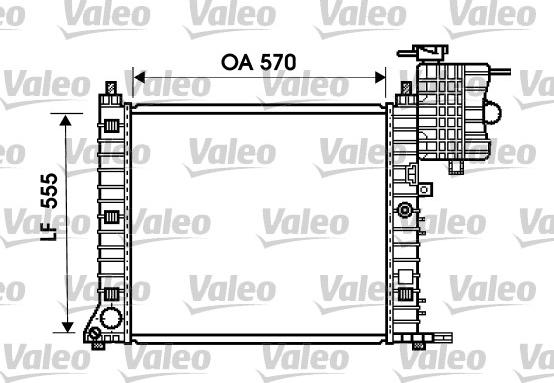 Valeo 734674 - Радиатор, охлаждение двигателя avtokuzovplus.com.ua