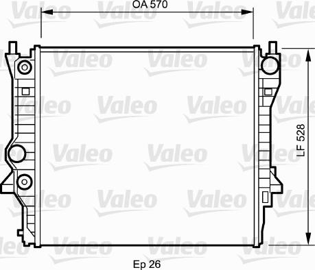 Valeo 734704 - Радіатор, охолодження двигуна autocars.com.ua