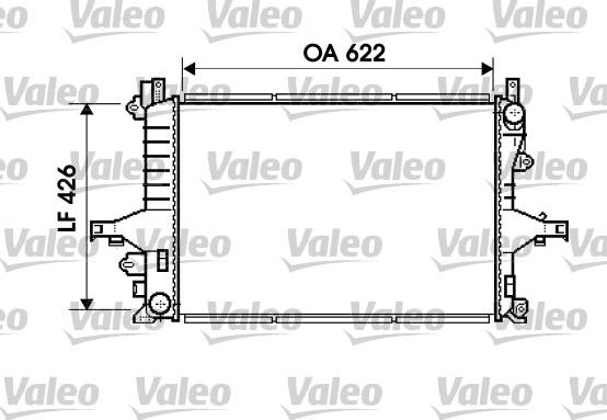 Valeo 734719 - Радіатор, охолодження двигуна autocars.com.ua