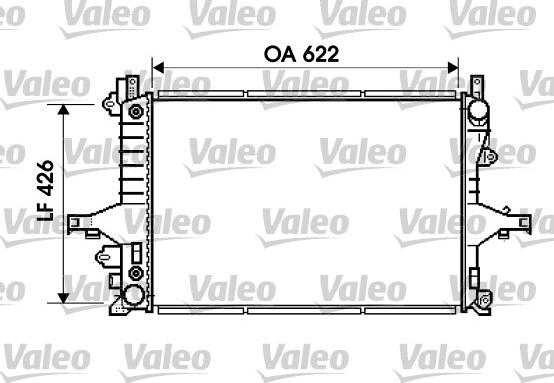 Valeo 734720 - Радіатор, охолодження двигуна autocars.com.ua