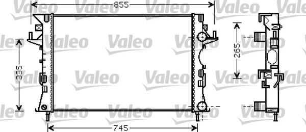 Valeo 734728 - Радіатор, охолодження двигуна autocars.com.ua