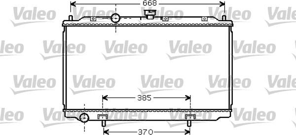 Valeo 734737 - Радиатор, охлаждение двигателя avtokuzovplus.com.ua