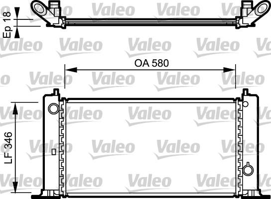 Valeo 734770 - Радіатор, охолодження двигуна autocars.com.ua