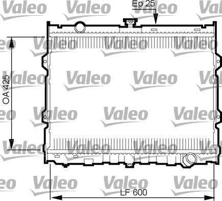 Valeo 734784 - Радиатор, охлаждение двигателя avtokuzovplus.com.ua