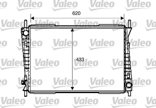 Valeo 734785 - Радіатор, охолодження двигуна autocars.com.ua