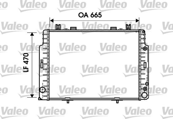 Valeo 734795 - Радіатор, охолодження двигуна autocars.com.ua