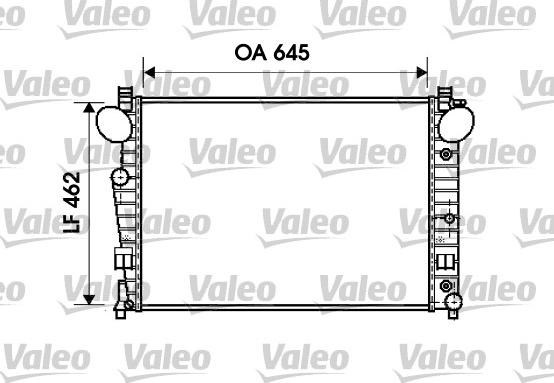 Valeo 734801 - Радіатор, охолодження двигуна autocars.com.ua