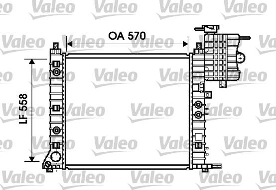 Valeo 734806 - Радіатор, охолодження двигуна autocars.com.ua