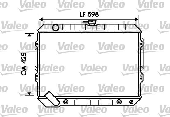 Valeo 734809 - Радіатор, охолодження двигуна autocars.com.ua