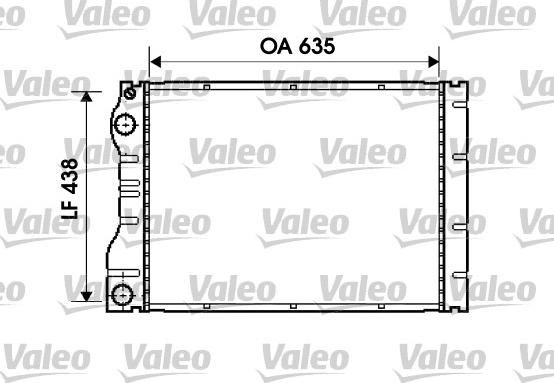 Valeo 734828 - Радіатор, охолодження двигуна autocars.com.ua