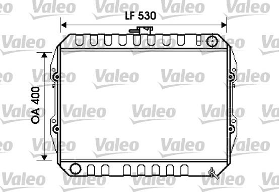 Valeo 734846 - Радіатор, охолодження двигуна autocars.com.ua