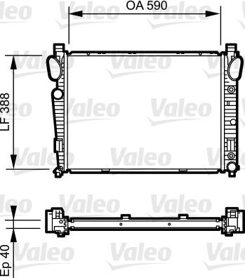 Valeo 734855 - Радіатор, охолодження двигуна autocars.com.ua