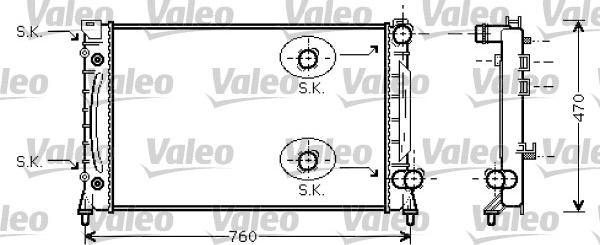 Valeo 734859 - Радиатор, охлаждение двигателя avtokuzovplus.com.ua