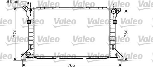 Valeo 734862 - Радіатор, охолодження двигуна autocars.com.ua