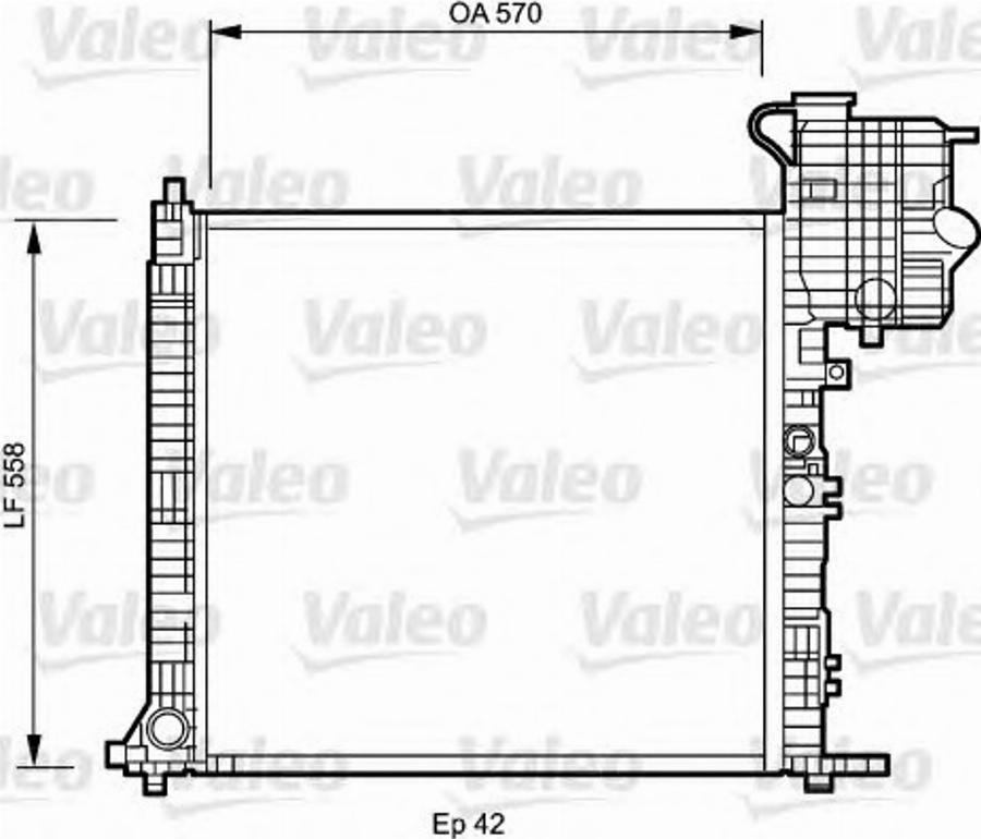 Valeo 734877 - Радіатор, охолодження двигуна autocars.com.ua