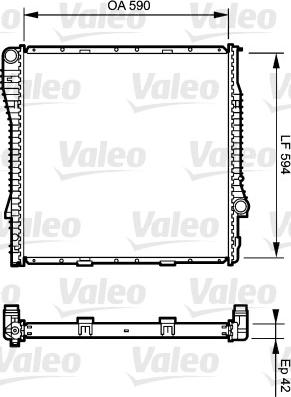 Valeo 734894 - Радіатор, охолодження двигуна autocars.com.ua