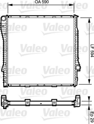 Valeo 734895 - Радиатор, охлаждение двигателя autodnr.net