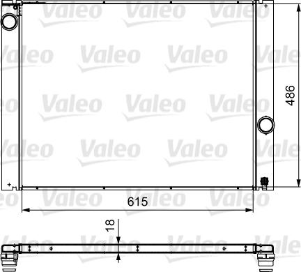 Valeo 734898 - Радіатор, охолодження двигуна autocars.com.ua