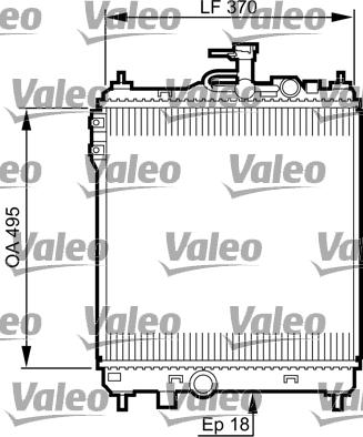 Valeo 734914 - Радіатор, охолодження двигуна autocars.com.ua