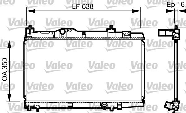 Valeo 734916 - Радіатор, охолодження двигуна autocars.com.ua