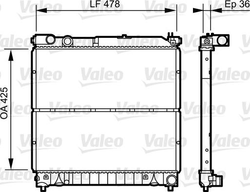 Valeo 734919 - Радіатор, охолодження двигуна autocars.com.ua