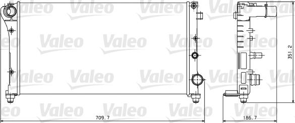 Valeo 734924 - Радиатор, охлаждение двигателя avtokuzovplus.com.ua