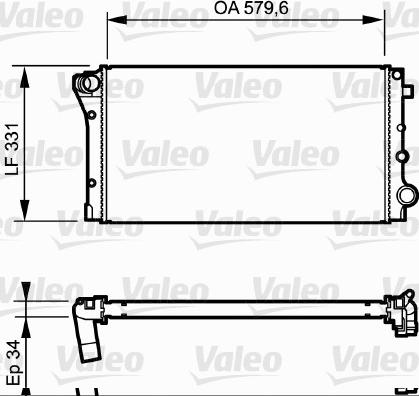 Valeo 734932 - Радіатор, охолодження двигуна autocars.com.ua