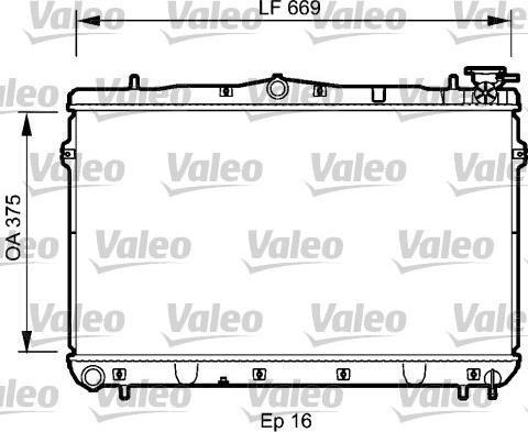 Valeo 734950 - Радіатор, охолодження двигуна autocars.com.ua