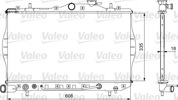 Valeo 734956 - Радіатор, охолодження двигуна autocars.com.ua