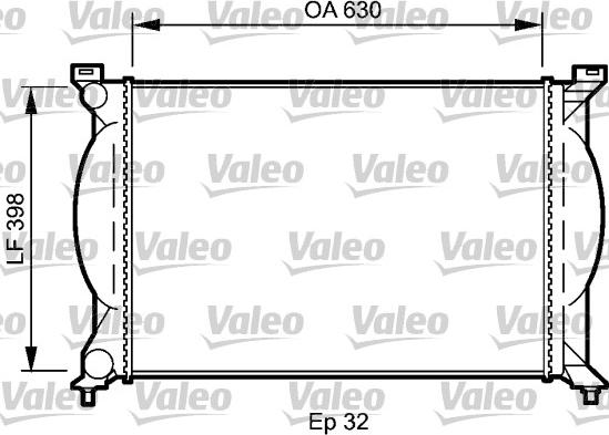 Valeo 735022 - Радіатор, охолодження двигуна autocars.com.ua