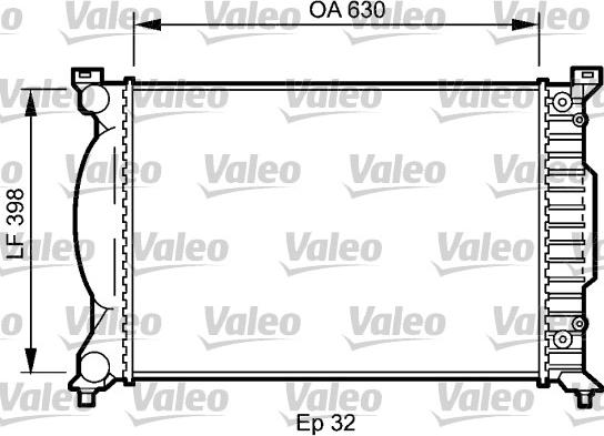 Valeo 735023 - Радіатор, охолодження двигуна autocars.com.ua