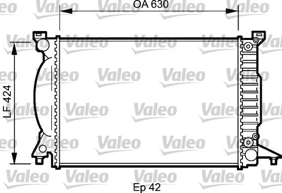 VALEO 735025 - Радіатор, охолодження двигуна autocars.com.ua