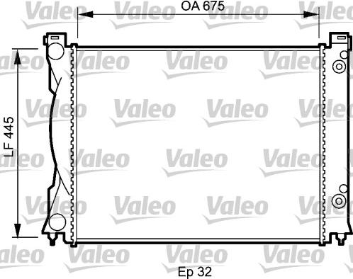 Valeo 735026 - Радиатор, охлаждение двигателя autodnr.net