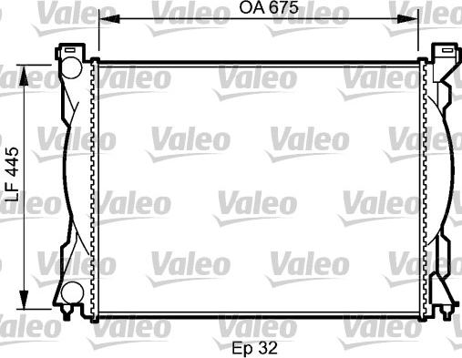 Valeo 735027 - Радіатор, охолодження двигуна autocars.com.ua