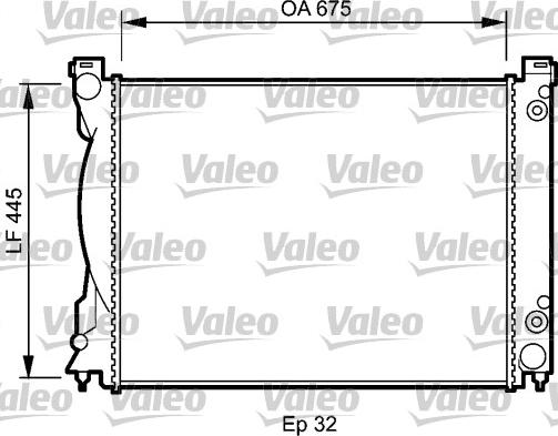 Valeo 735028 - Радіатор, охолодження двигуна autocars.com.ua