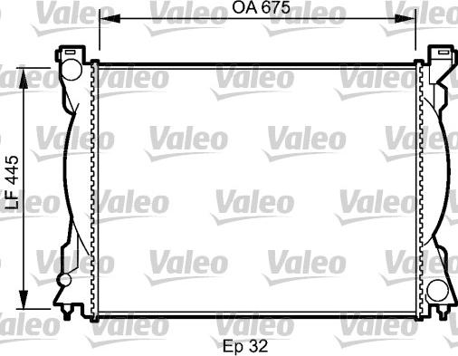 Valeo 735029 - Радіатор, охолодження двигуна autocars.com.ua