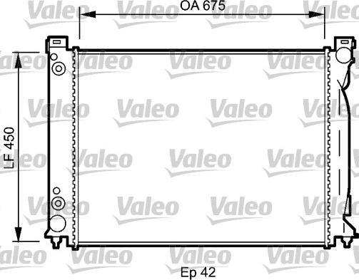 Valeo 735030 - Радіатор, охолодження двигуна autocars.com.ua