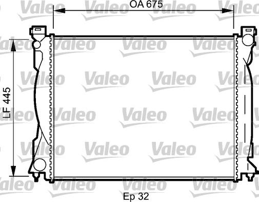 Valeo 735031 - Радіатор, охолодження двигуна autocars.com.ua