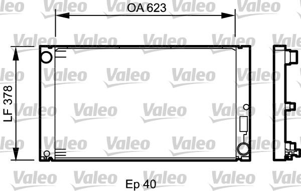 Valeo 735034 - Радиатор, охлаждение двигателя avtokuzovplus.com.ua