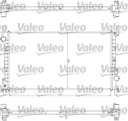 Valeo 735043 - Радиатор, охлаждение двигателя avtokuzovplus.com.ua