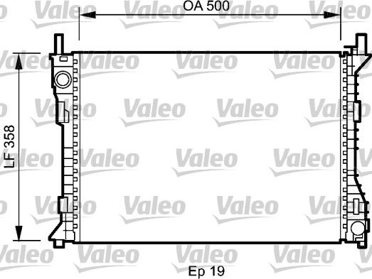 Valeo 735045 - Радіатор, охолодження двигуна autocars.com.ua