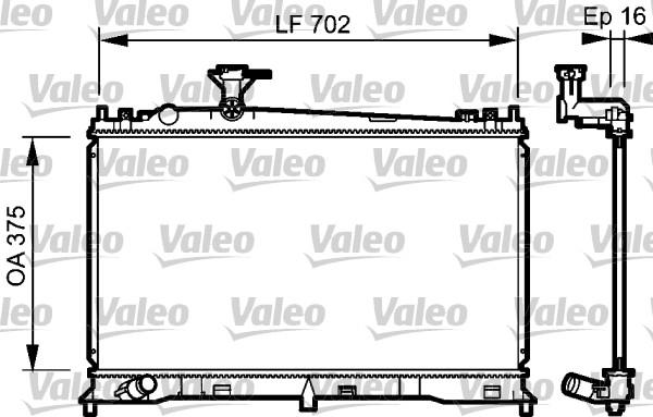 Valeo 735053 - Радиатор, охлаждение двигателя avtokuzovplus.com.ua